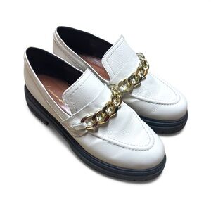 Anthropologie White Loafers